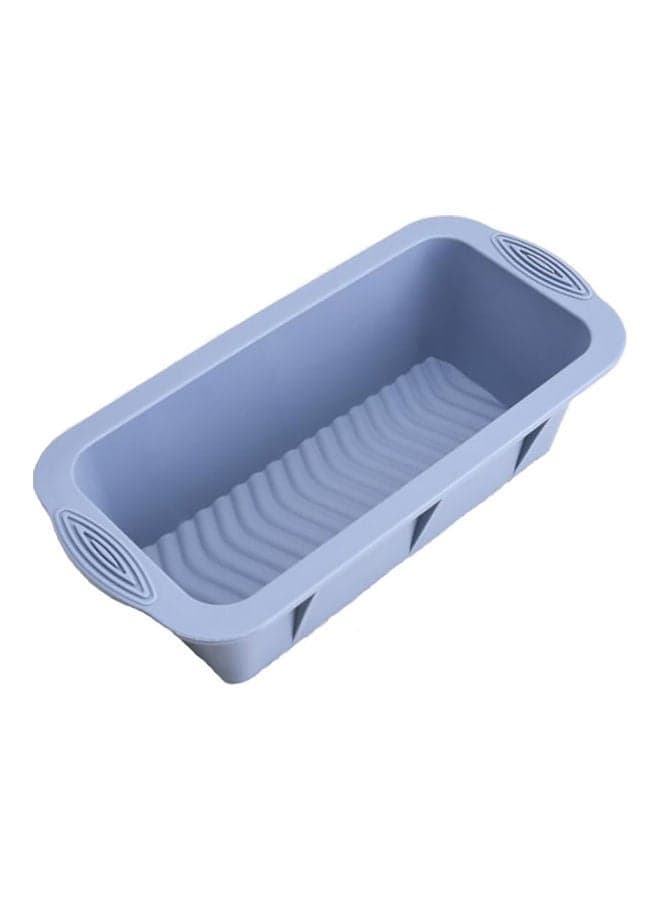 Rectangular Silicone Non-Slip Bread Toast Mold Blue 25x12x6.8cm