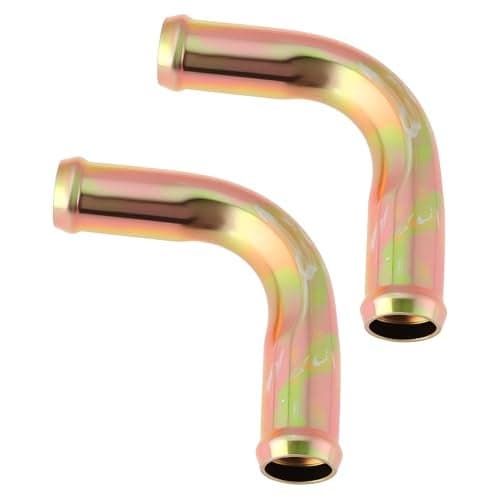 Briny River 2pcs 90 Elbow Heater Hose Connector Adapter Coolant Fitting for Automotive Systems 58 x 58 in 16mm x 16mm