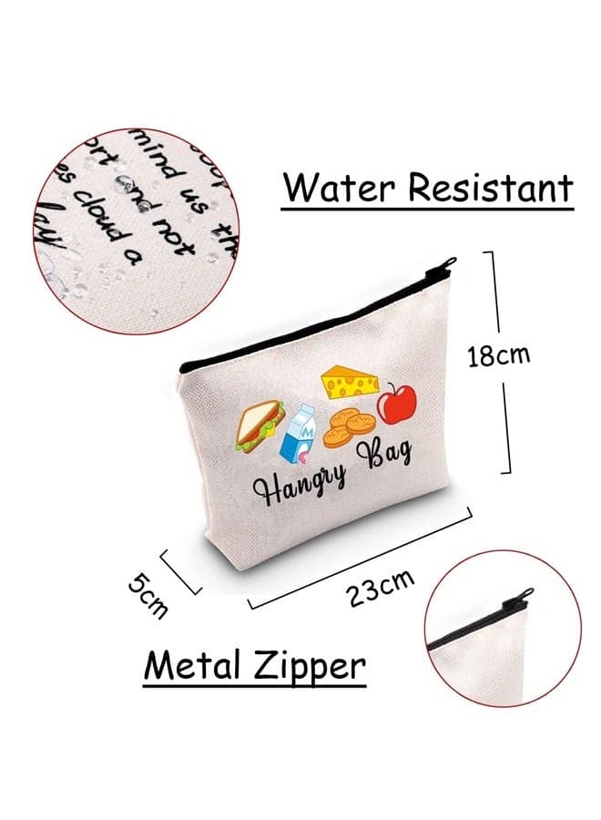 Funny Foodie Gift Hangry Bag Snack Travel Bags Emergency Snacks Food Storage Bag Snack Lover Gift