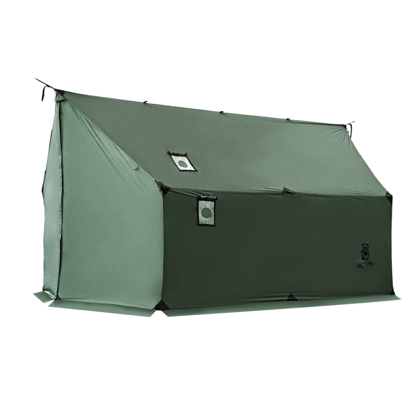 OneTigris TEGIMEN Hammock Hot Tent with Stove Jack Spacious Versatile Wall Tent with Snow Skirt 3000mm Waterproof with Zippered Tent Bag Ranger Green
