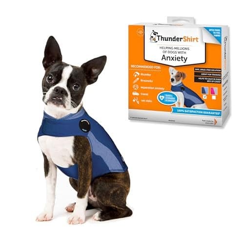 ThunderShirt for Dogs, X Small , Blue Polo - Dog Anxiety Relief Calming Vest