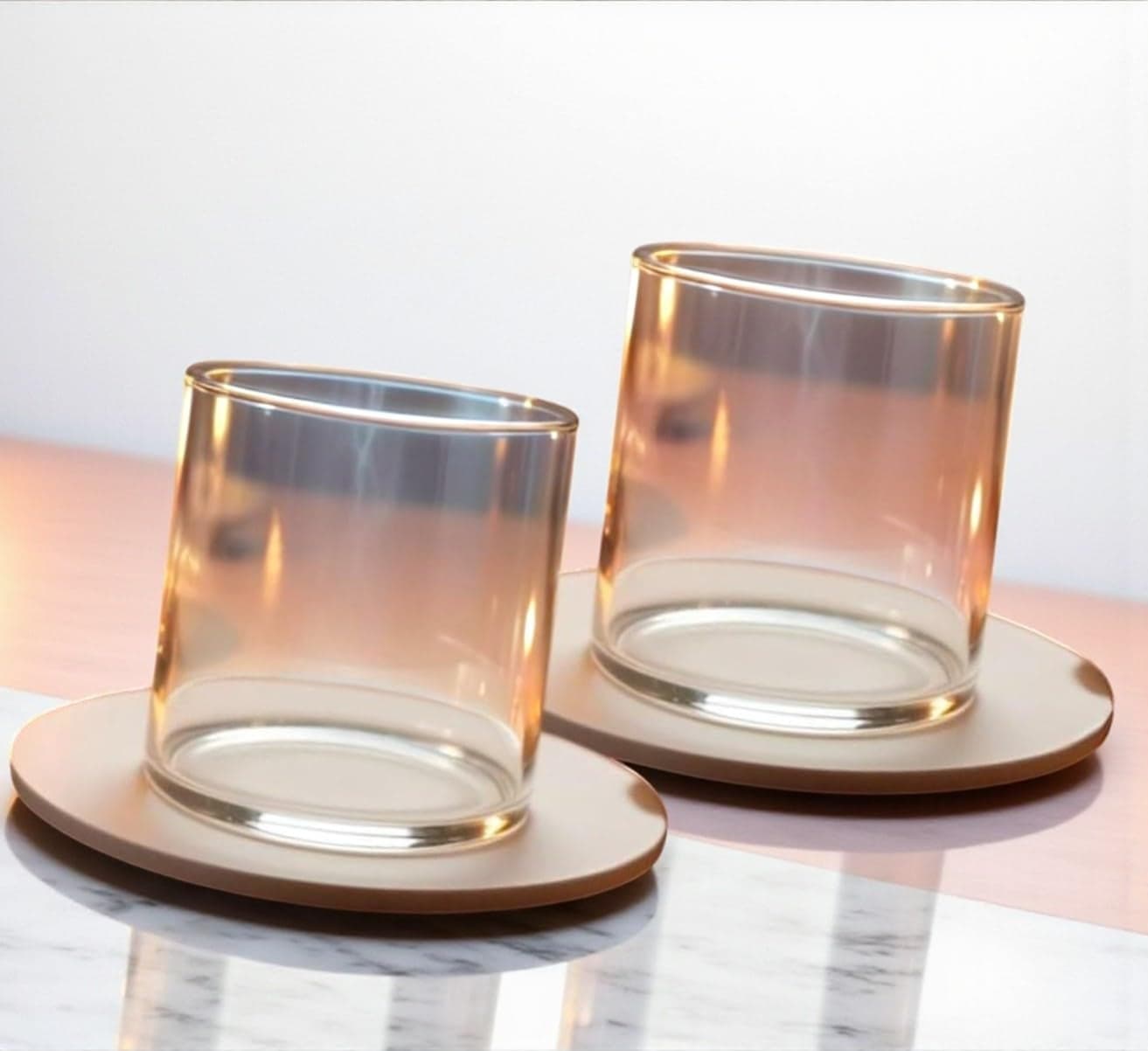 Ani Divine Borosilicate Glass Cover 3 Inch Akhand Jyoti Wind Protector Pack of 2 for Diyas, Akhand Jyot, Diwali, Navratri, Home Puja, Temple