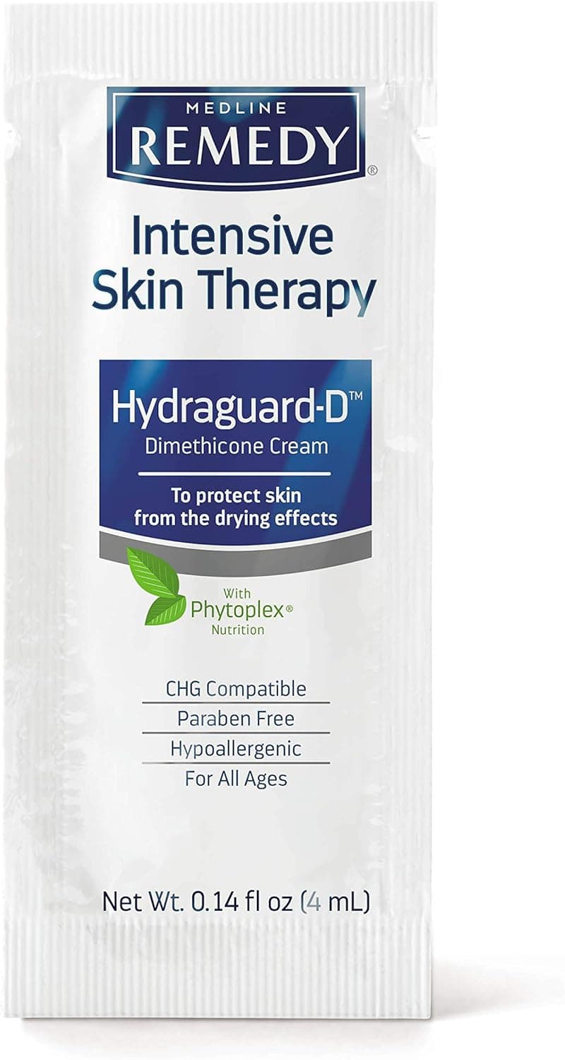 Medline Remedy Specialized Silicone Cream for Skin Moisturization, Advanced Healing Formula, 4 g Packet, Pack of 144