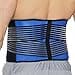 NeoTech Care Neoprene Back Brace for Men or Women Adjustable Breathable Lumbar Support Belt for Lower Back Pain Blue Size XXL