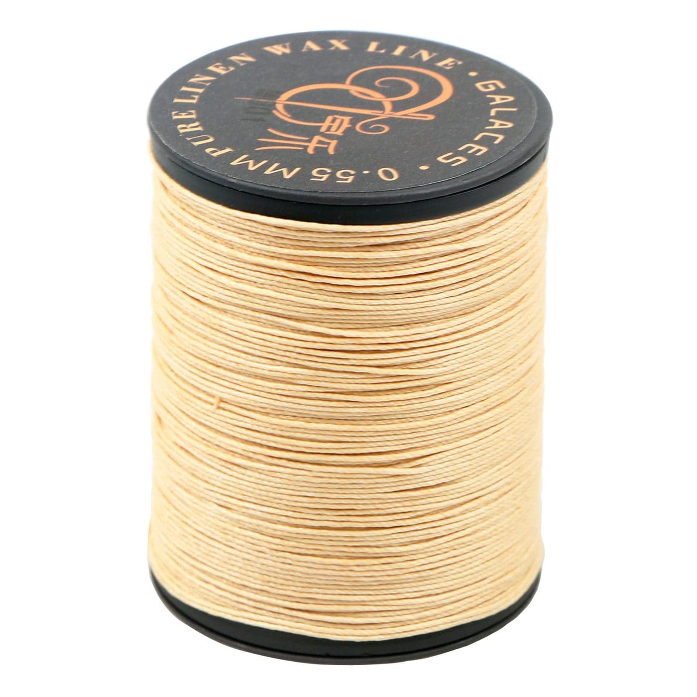 FANDOL 100 Natural Linen Thread Waxed thread for Bookbingding Leather Sewing Beading or Macrame Beige