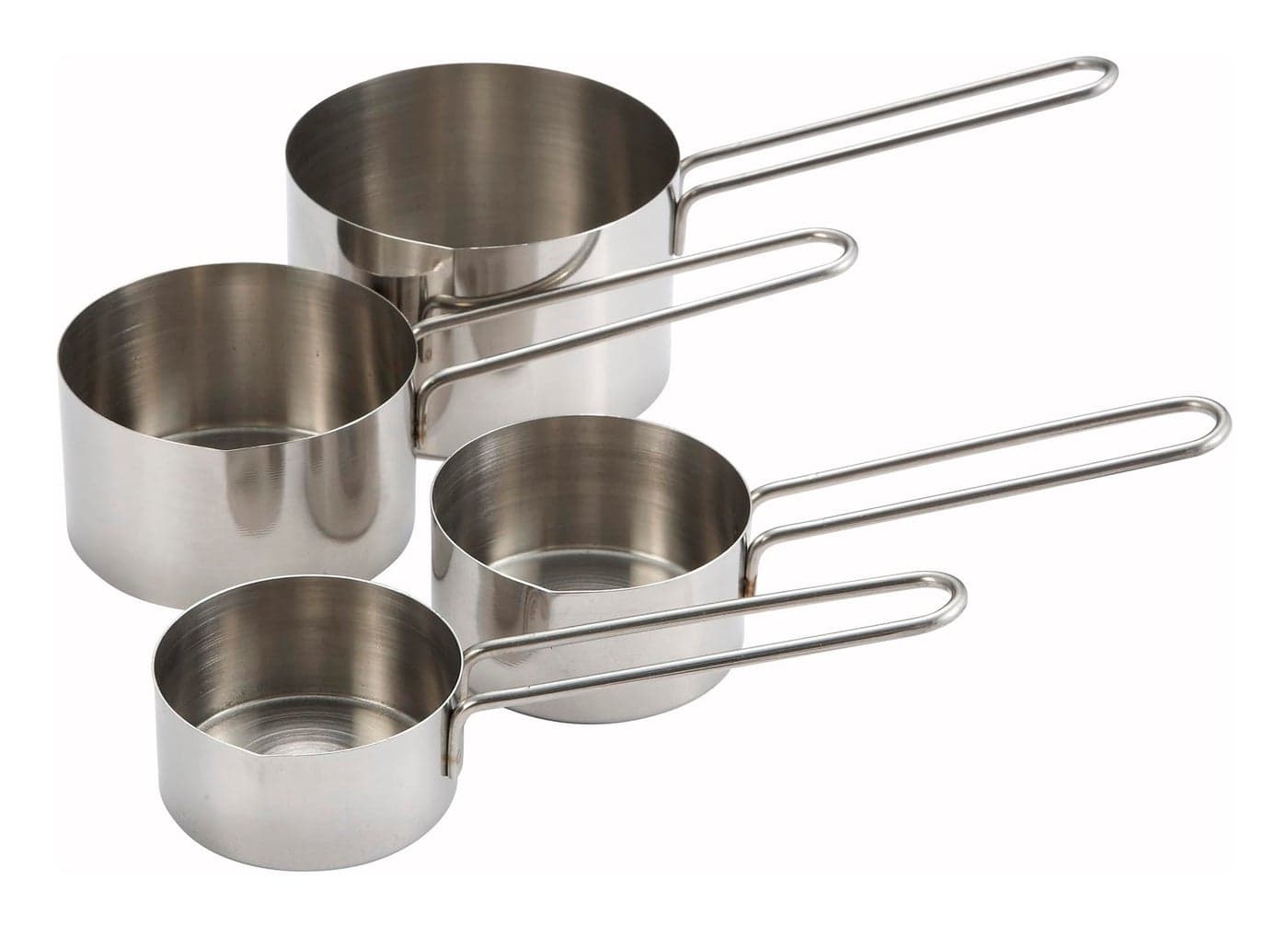 Winco 4Piece Measuring Cup Set Stainless Steel