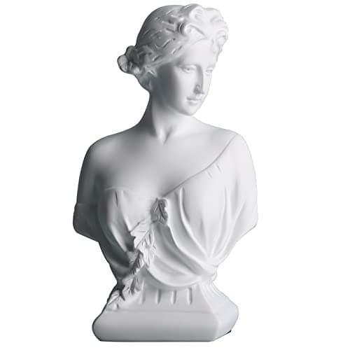 DOVDOV Greek Goddess Decoration, Young Venus Bust, Classic Roman Bust, Greek Mythology Decoration, for Home Decorative Statues, Home Office, Bedroom, Console, Shelf Decoration