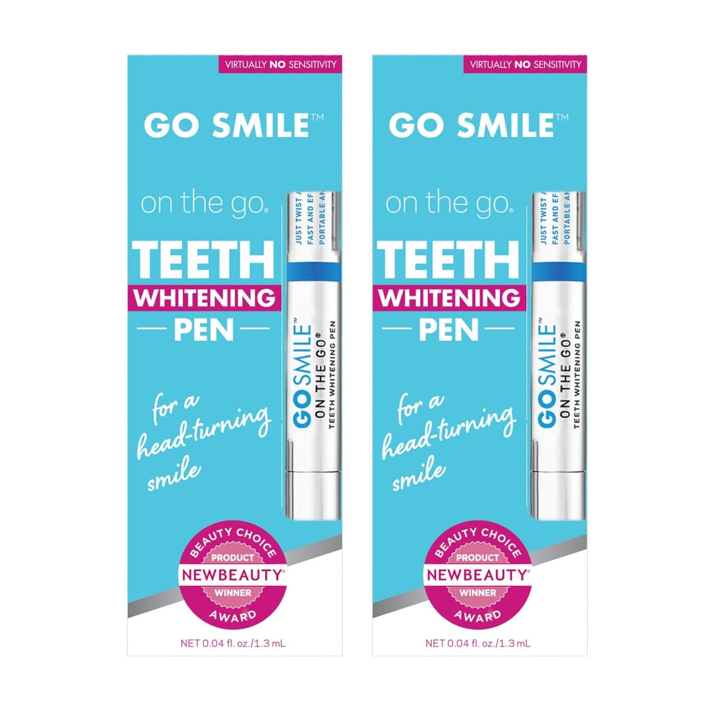 GO Smile On The Go Teeth Whitening Whitening Pen 2 Pack