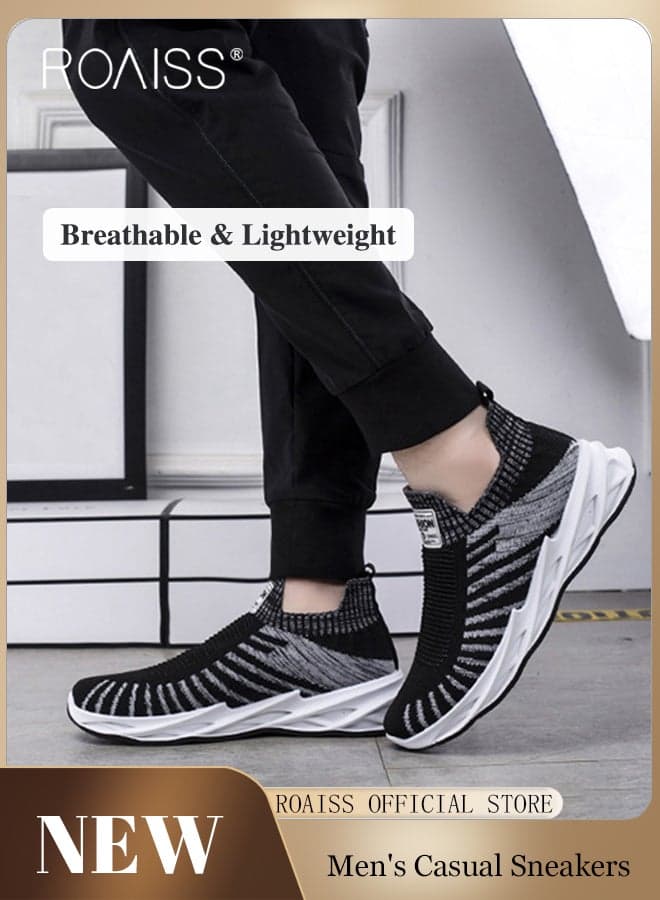 Men Stylish Low Top Sneakers, Lightweight Breathable Trainers for Men, Lace up Non Slip Sports Shoes, Shock Absorbing Athletic Shoes with Soft Lining, Suitable for Daily Wear and Outdoor Activities Sport Shoe Trainers