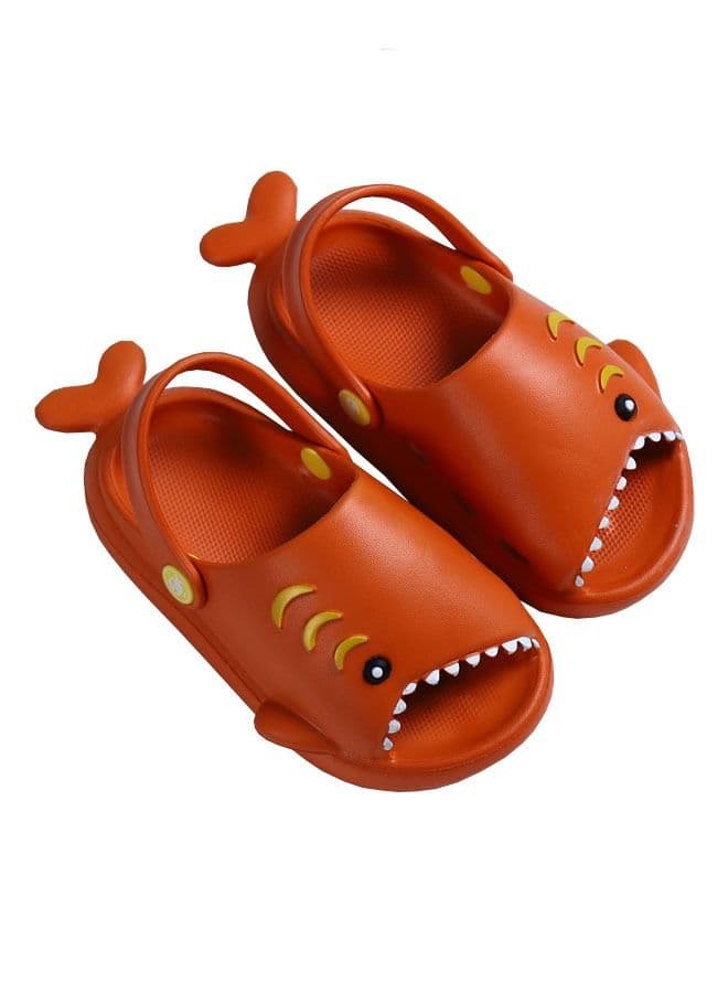 Cute Shark Kids Slippers Non-Slip Flat Sandals Suitable for Outdoor or Indoor Soft and Comfortable Sandals and Slippers