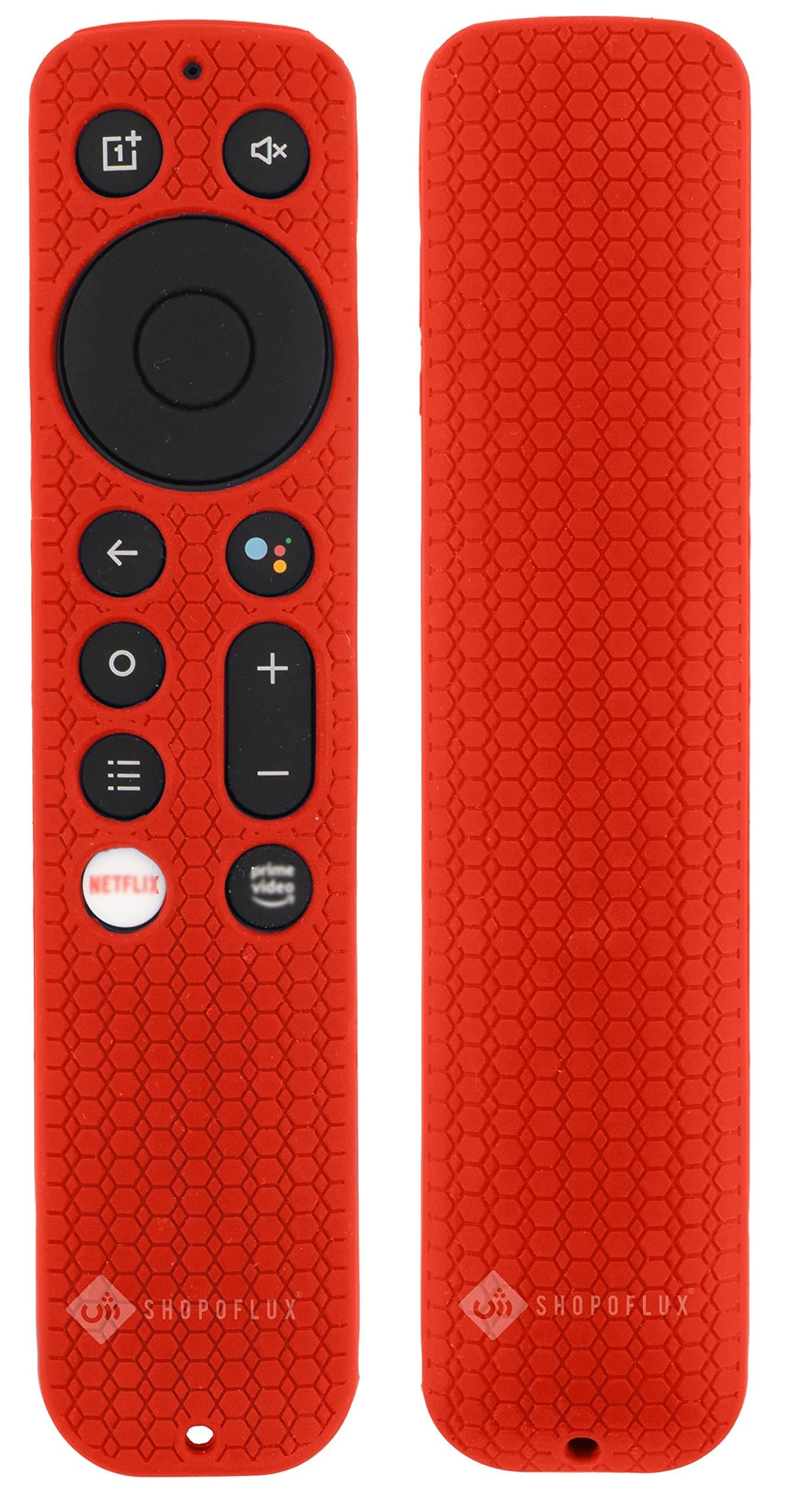 SHOPOFLUX Silicone Remote Cover Compatible with Oneplus Q Series/U Series / Y1S / Y1S Edge Smart LED TV Remote (Red)