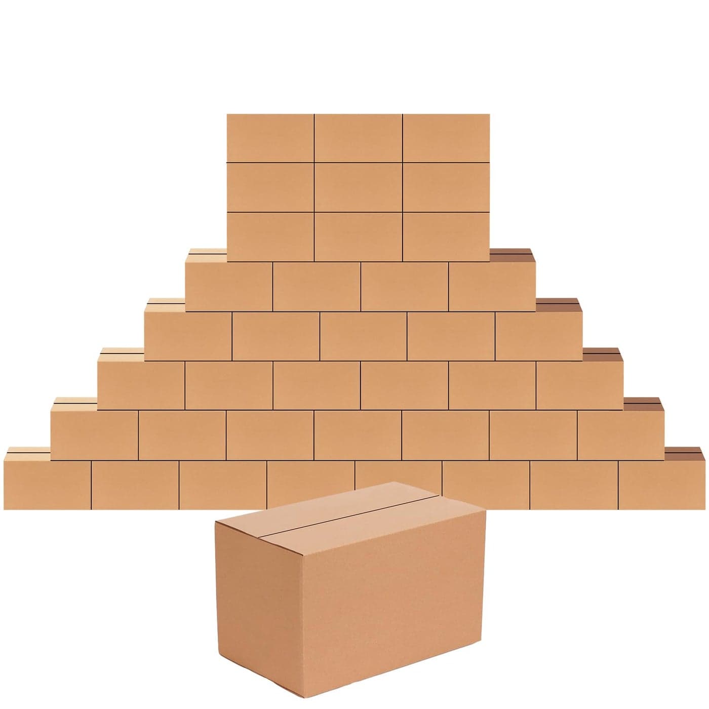 Edenseelake 40 Pack 10x6x6 inches Shipping Boxes Medium Cardboard Boxes for Packing Moving Mailing Brown