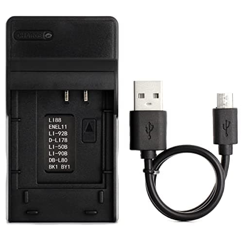 Norifon LI-60B USB Charger for Olympus FE-370 Camera and More