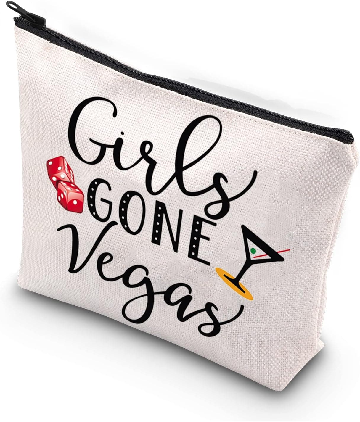WCGXKO Girls Gone Vegas Las Vegas Girls Trip Vegas Vacation Birthday Zipper Makeup Bags Travel Toiletry Bag Accessories (Girls GONE Vegas)