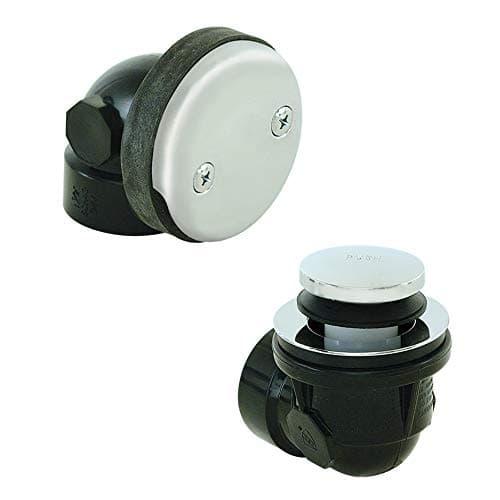 EZFlo 112 Inch Schedule 40 ABS TwoHole Bath Waste Tiptoe Stopper 35284