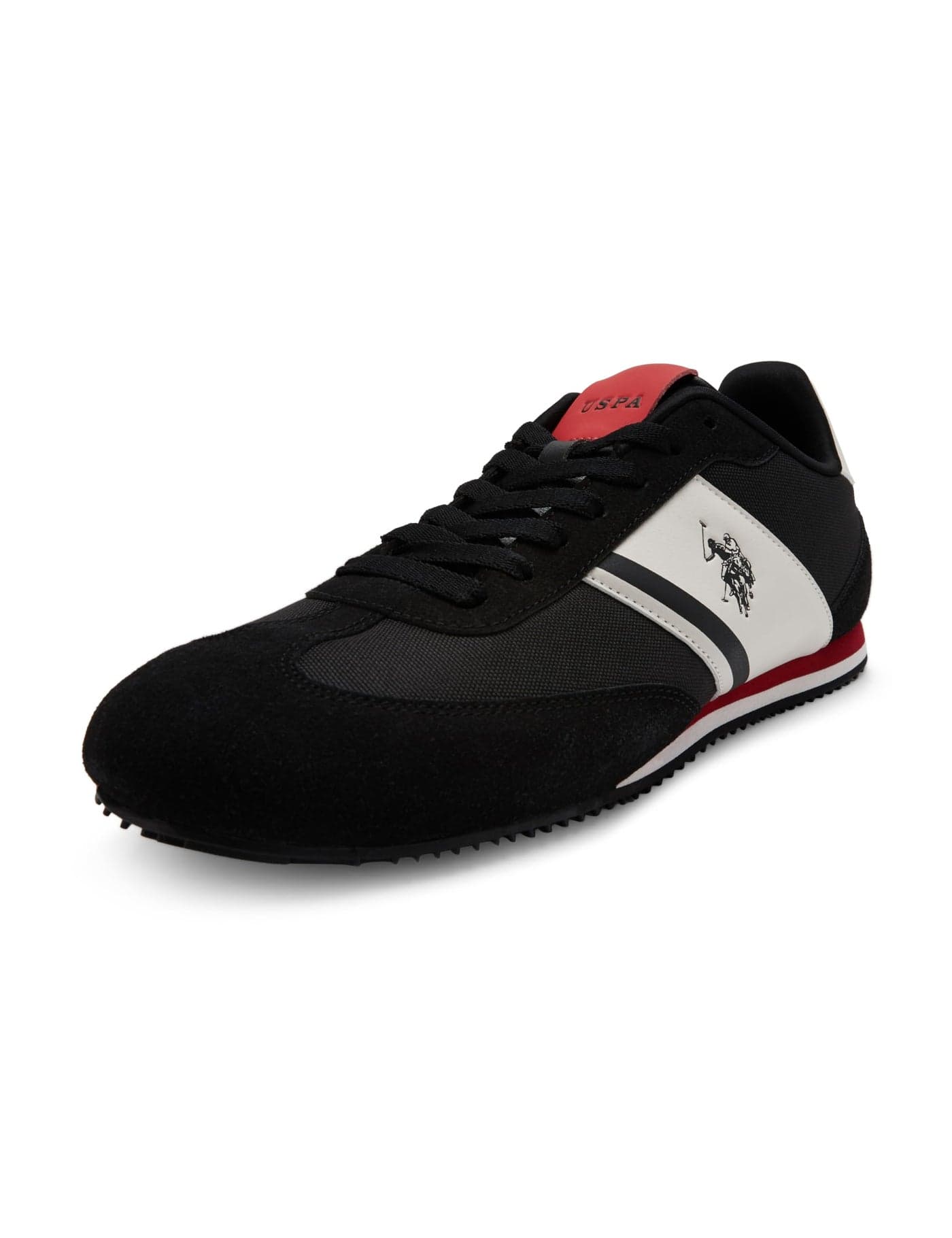 U.S. Polo Assn. Mens |Vadler|Black Stylish Casual Sneaker Shoes for Man, 6 UK