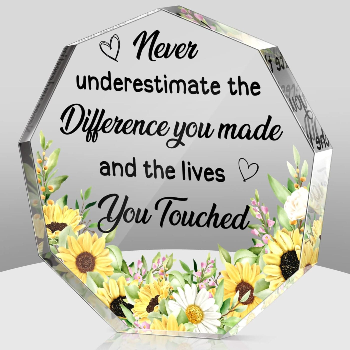 Yinder Thank You Gifts for Women Graduation Desk Decor Gifts for Teacher Coworker Doctor Nurse Leaving Job Inspirational Quotes Farewell Gift for Boss Staff Home Office Desk DecorCute