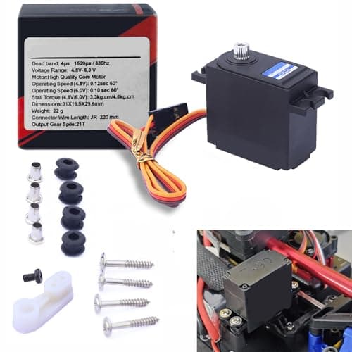 fyfracing Upgrade Metal Servo for Hyper Go 1/14 H14bm RC Car,Upgrade Digital Metal Servo Spare Parts for Jetwood DEERC 1:14 MJX 14209 14210,Not Suitable for 14301/14302