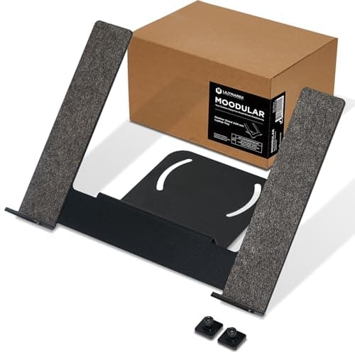 ULTRARM Moodular Addons Laptop Tray Stand Accessory Only Requires Moodular Wooden Monitor Stand Slide Rails for Use Black MSALT