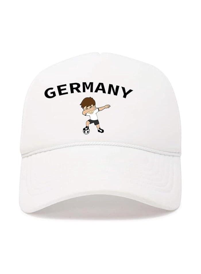 Germany Sports Cap With Adjustment Plastic Snap Closure For Men And Women