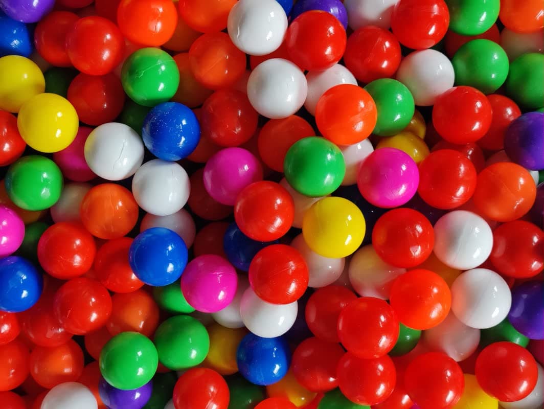 EEVOVEE - 50pcs Soft Non Toxic Plastic Pool Ball for Kids, 7.1cm (Large Size), (50pcs), Multi Color