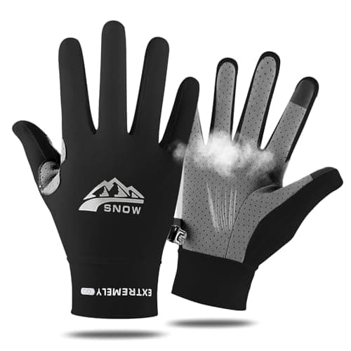TecoKart® Sun Protection Gloves for Women | Women’s Bike Gloves with Anti-lost Buckle | Touchscreen Anti-Slip Full Finger Gloves for Riding, Driving and Fishing