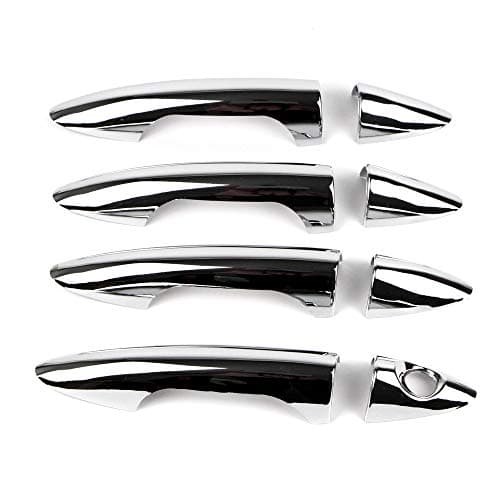 Dreamseek 4 Door Handle Decoration Cover Compatible with Hyundai Solaris Verna Accent 2012 2013 2014 2015 2016 2017 Exterior ABS Molding Protector Trim (Chrome Plated)