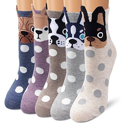 Ambielly Colorful Cute Animal Design Patterned Women's Casual Cotton Socks