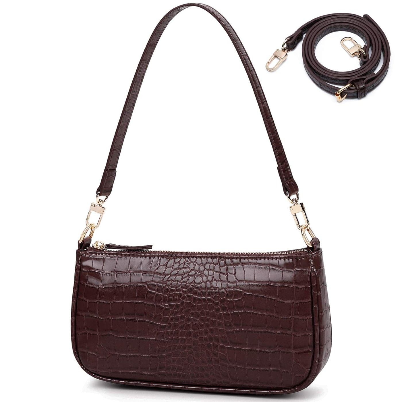 lapsting Women's Shoulder Handbags Bag Mini Purse for Women Crossbody Clutch Small Y2k 90s Purses Bags Brown