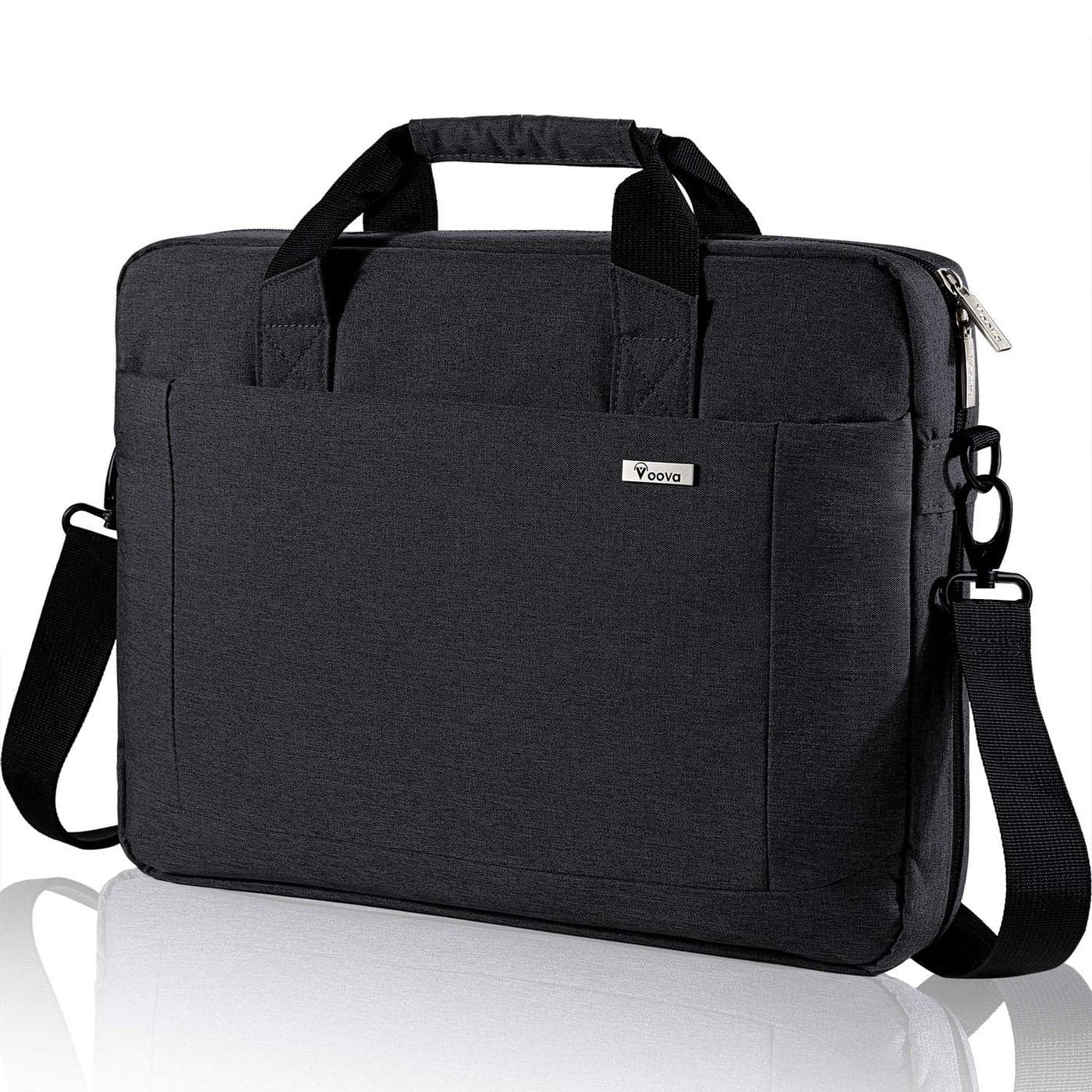 Voova Laptop Bag Case 16 15.6 15 Inch Laptop Briefcase,Expandable Computer Shoulder Messenger Bag Waterproof Carrying Case with Tablet Sleeve for Men Women,Business Office Travel College School,Black