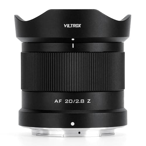 VILTROX 20mm F28 ZMount Full Frame AF Prime Wide Angle Lens for Nikon Z Mount Z8 Z9 Z6 Z7 Z6 II Z7 II Z5 Z5