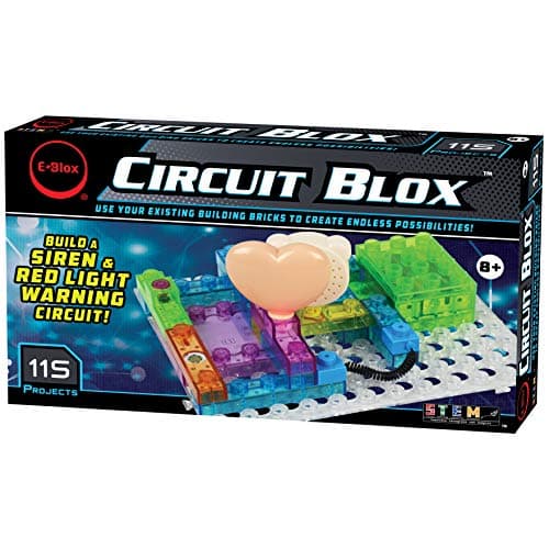 E-Blox Circuit Blox Builder - 115 Projects Circuit Board Building Blocks Toys Set for Kids Ages 8+