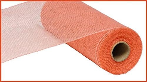 Deco Poly Mesh, Coral Non Metallic 10 Inch x 30 Feet