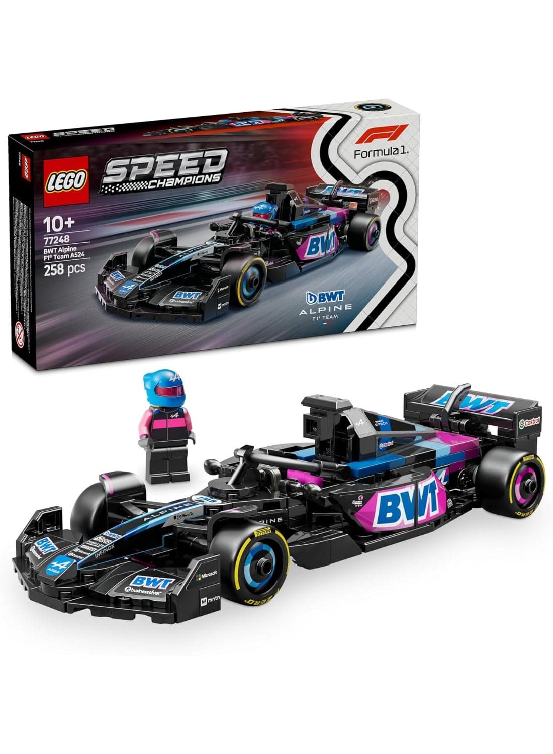 LEGO BWT Alpine F1 Team A524 Race Car Building Toy Set 77248