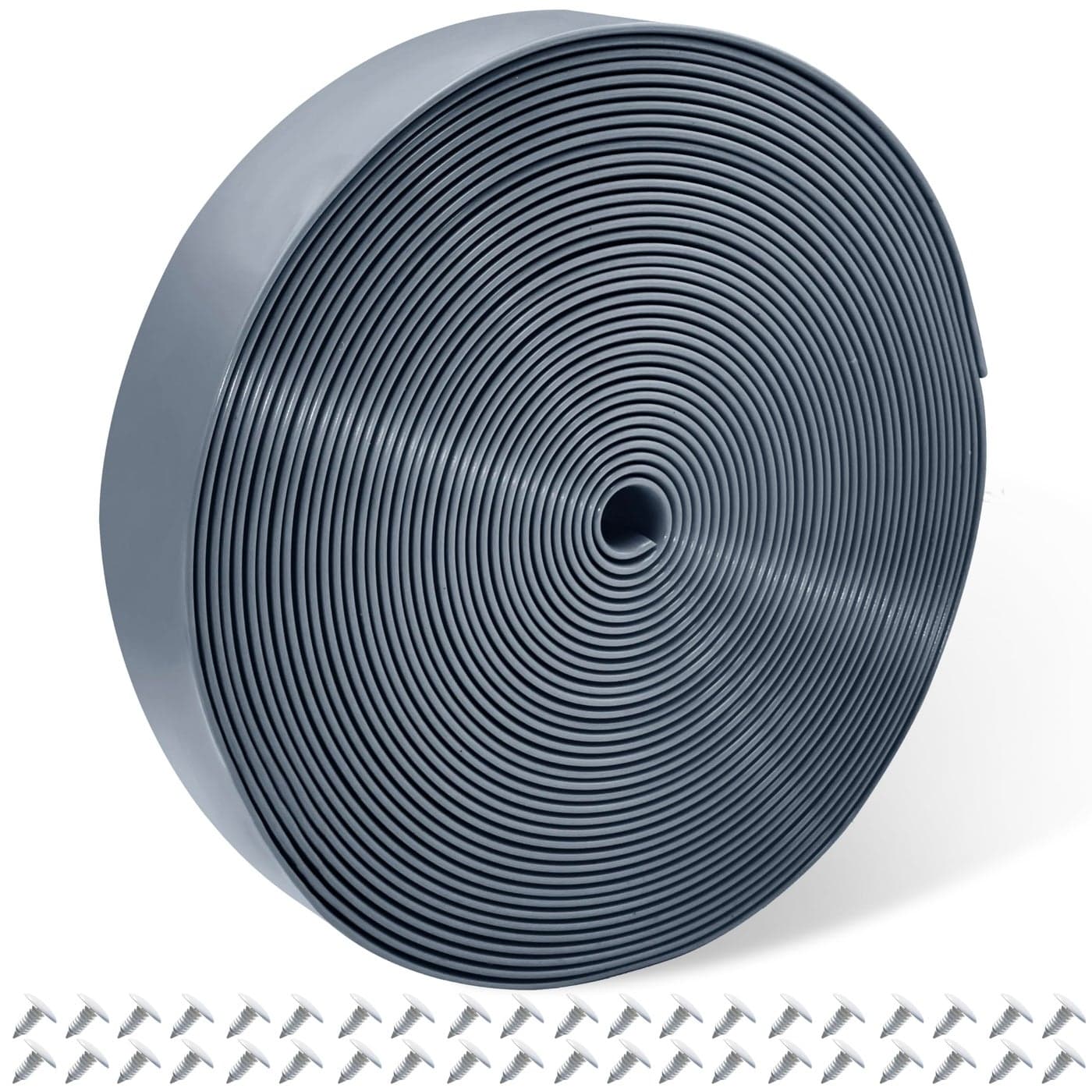 Lumpro Vinyl Straps for Patio Chair Repair Kit 2 Wide 50 Ft Long Replacement Straps 50 Free Rivets for Outdoor Lawn Furniture Chaise Lounge Repair Grey