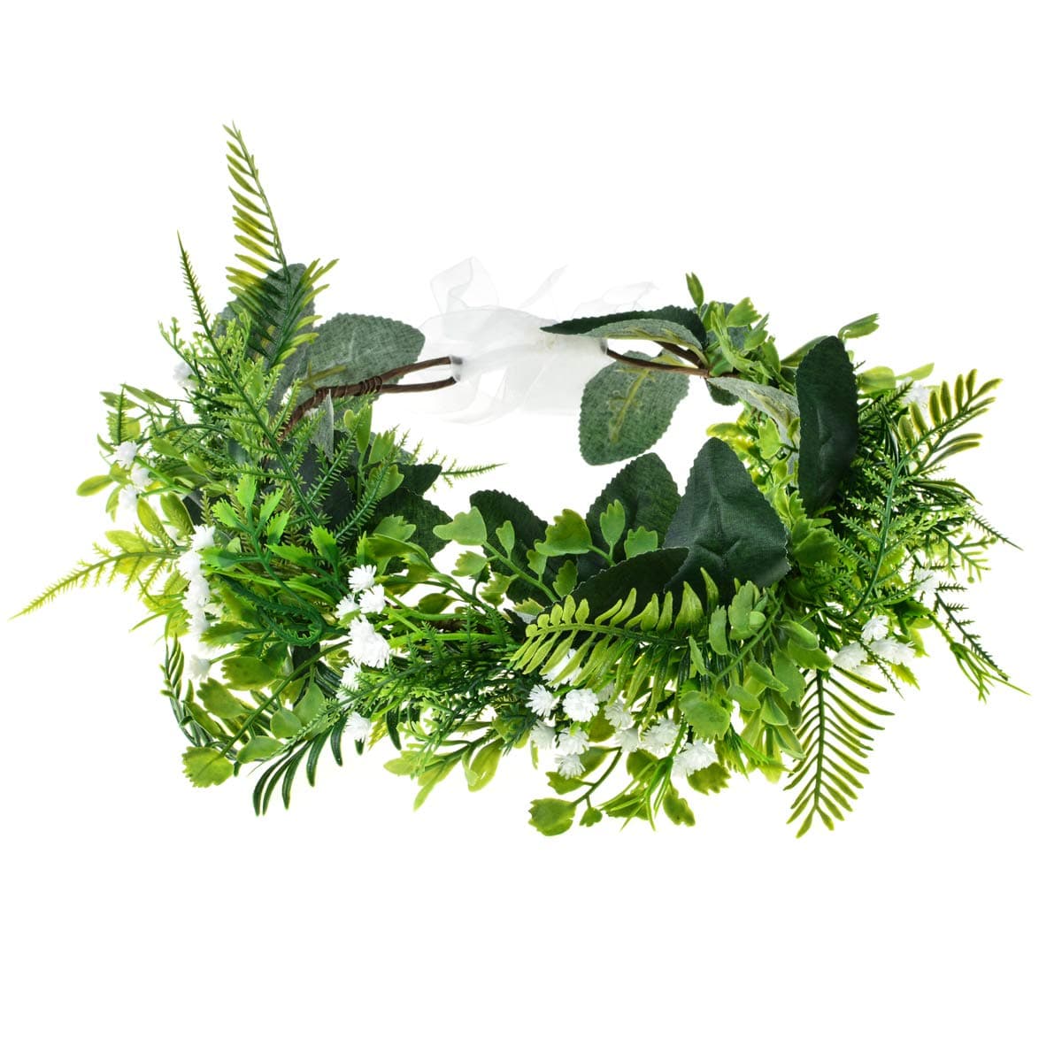 DreamLily Greek Headpiece Bridal Leaf Crown Green Halo Bohemian Headpiece Grecian WeddingNC13 Mixleaf