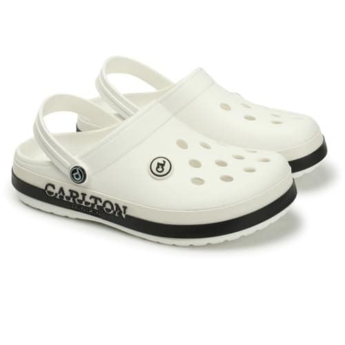 Carlton London Men Clogs,White,UK-10