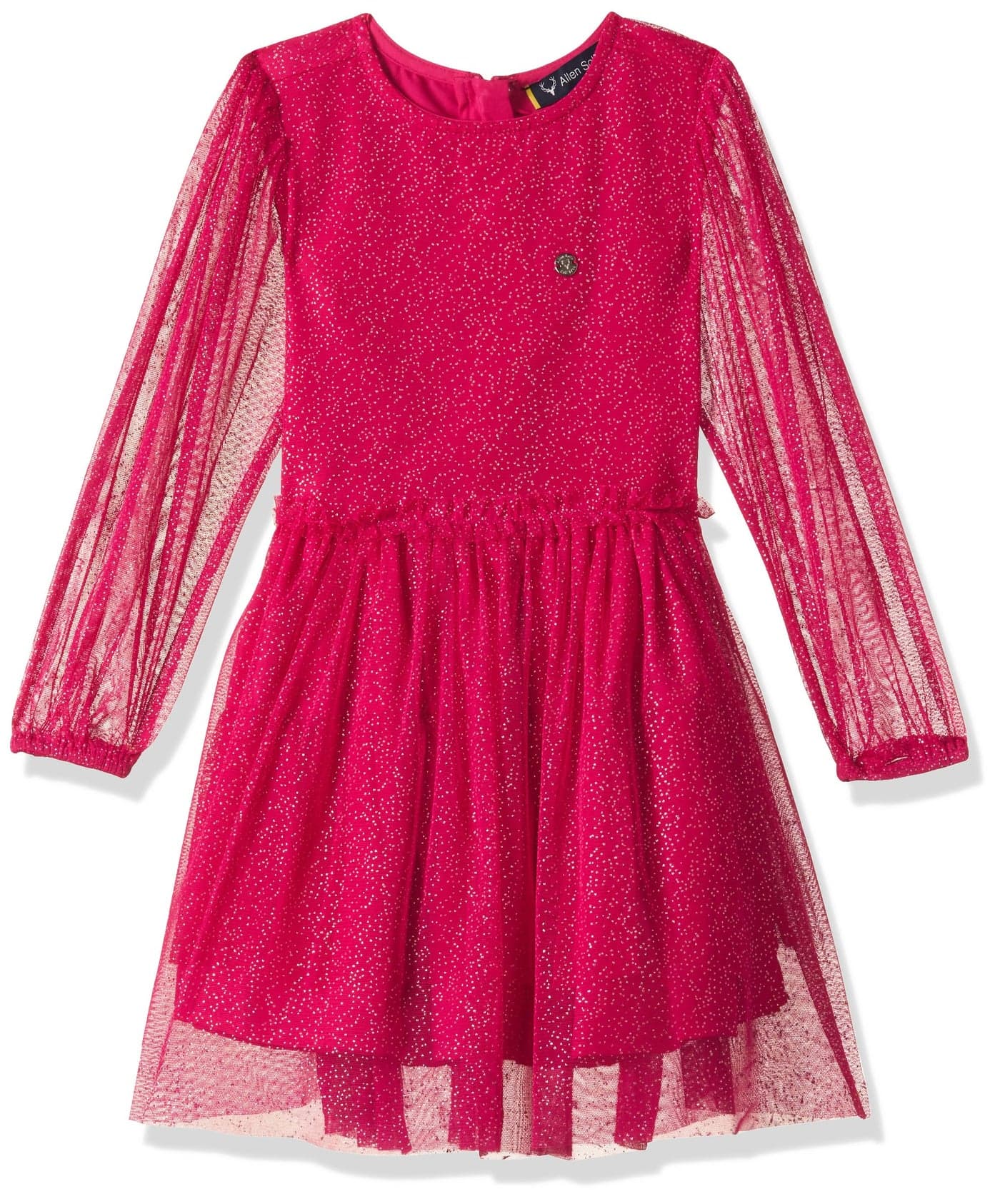 Allen Solly Girls Dresses Fuschia
