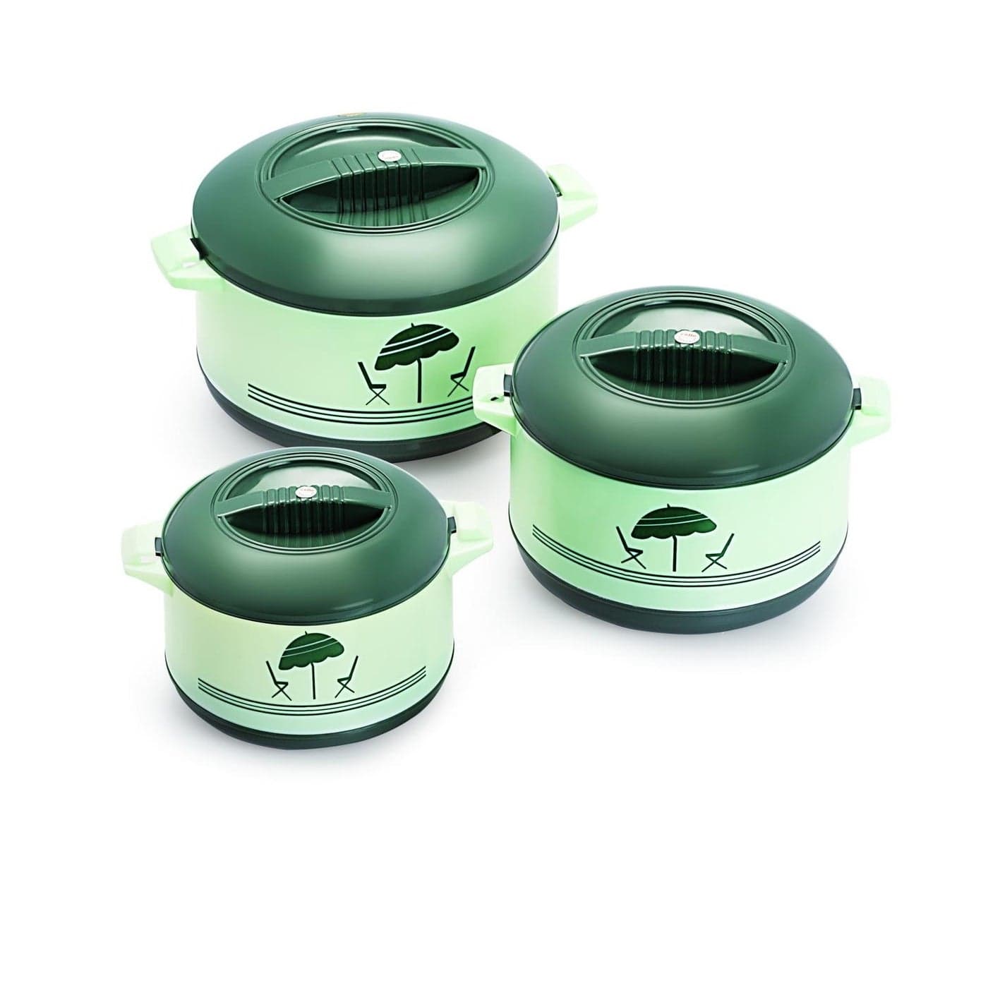 Cello Plastic Chef Casserole Gift Set 3Pieces Green 850 Milliliter 850 Ml