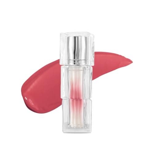 TIRTIR Mini Size Waterism Tinted Lip Gloss 27 Muty Rose 006 Fl Oz Kiss Ready Lipgloss 12H Long Lasting Non Sticky Natural Tinted Glow Korean Multiuse Cheek and Lip Tint for Women gift