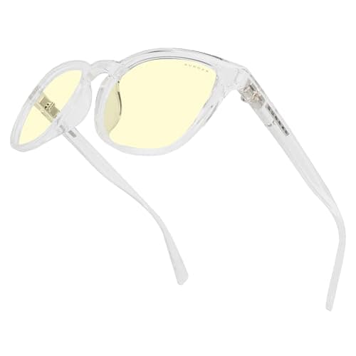 GUNNAR - Premium Gaming and Computer Glasses - Blocks 65% Blue Light - Oakland, Crystal, Amber Tint