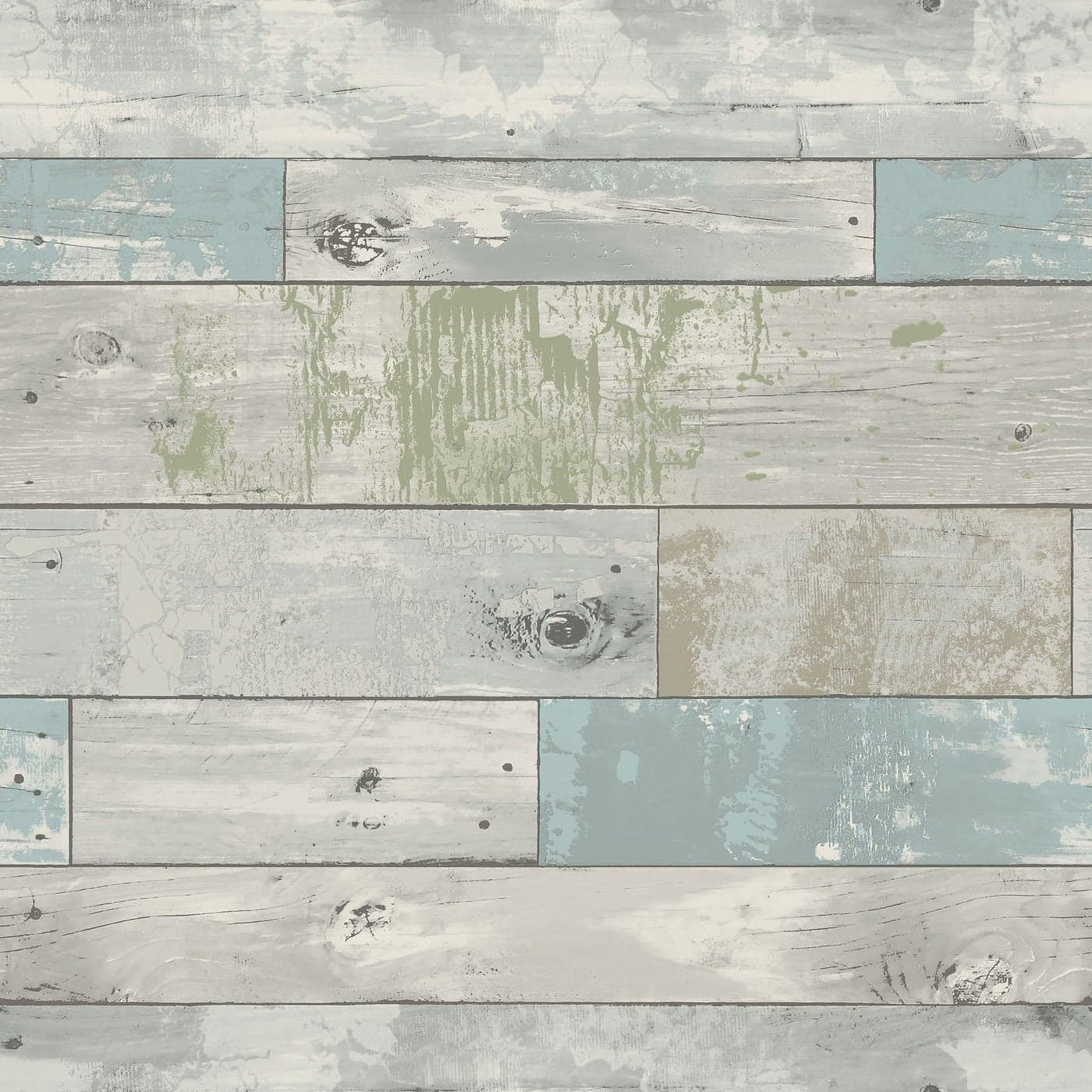 NuWallpaper NU3126 Beachwood Peel Stick Wallpaper Multicolor Blue