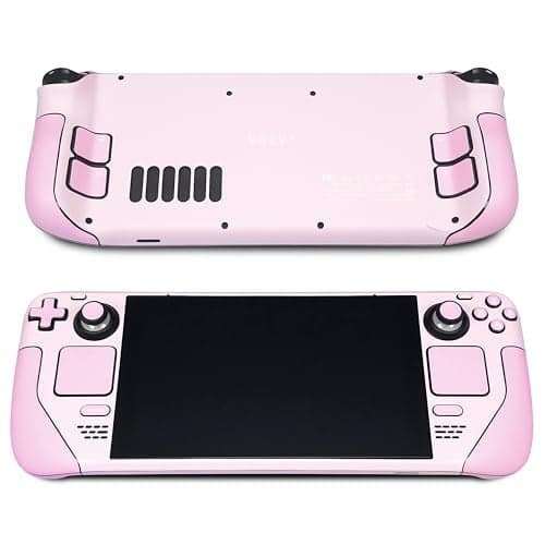 Steam Deck Skin, Pink Edition, Full Wrapping Matte Vinyl Skin for Steam Deck (Designed by POP SKIN), for Both Steam Deck LCD Version and OLED Version.