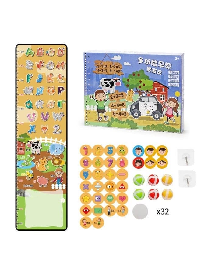 Kids & Toddlers Interactive Sticky Ball Puzzle Game for Boys - Multi-Use Target Practice Dart Throwing Toy with Letters & Numbers for Early Learning & Home Play