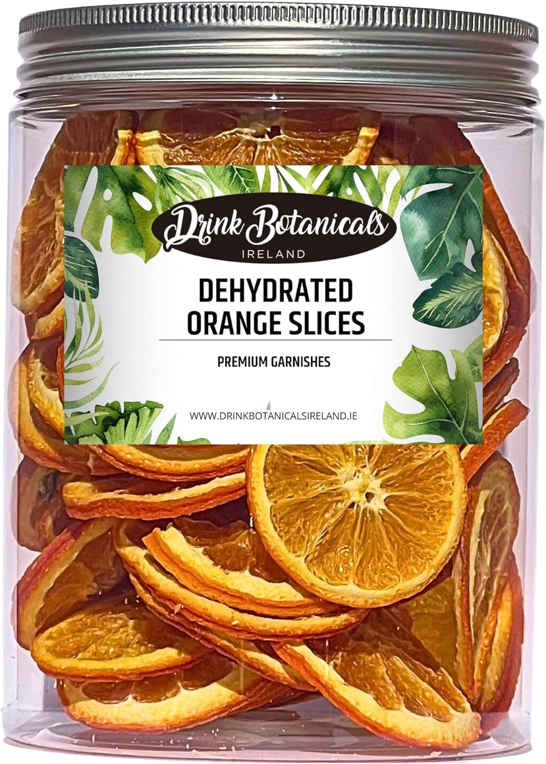 Dehydrated Dried Orange Slices - 100% Natural Cocktail Garnish in PET Jar - 5.29 oz (150 Grams)
