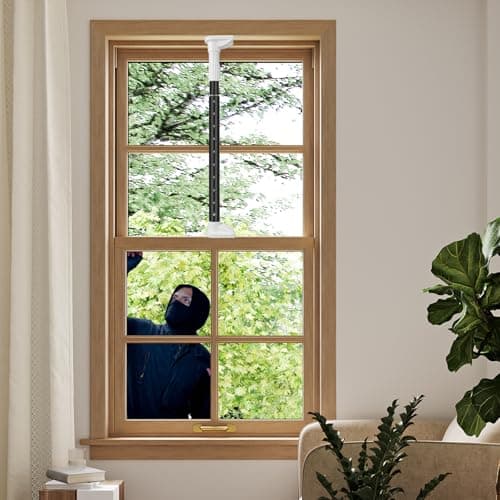 Window Locks for up and Down WindowsBlackfor Cabin Window Privacy and SecurityAdjustable18 to 30 in Security Bars for WindowsWindow LocksWindow Safety BarsWindow Lock bar