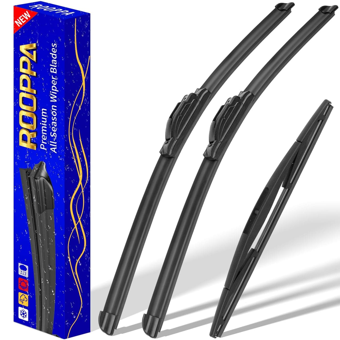 3 wipers Replacement for 20172021 2022 Honda CRV CRV Windshield Wiper Blades Original Equipment Replacement 261712 Set of 3 UJ HOOK