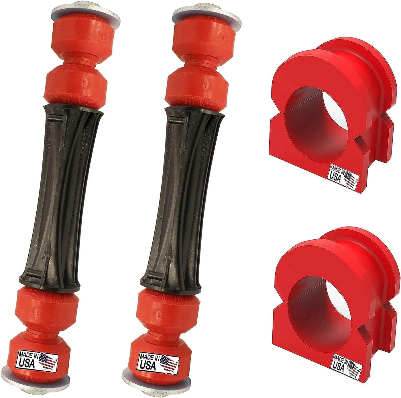 Suspension Dudes 4PC Front Sway Bar Stabilizer Link Kit CODE RED EXTREME Bushing Kit FITS Escalade Silverado Avalanche Suburban Tahoe Sierra Yukon 20072020 K700538 K200222 36MM Bar
