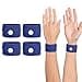 Motion Sickness Wristband AntiNausea Acupressure Wrist Band for Nausea Relief Dizziness and Vomiting from Car Sea Boat Flying Travel Sickness for Adults and Kids Dark Blue Large 2 Pairs