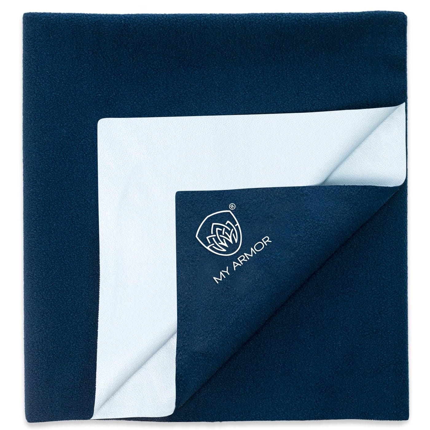 MY ARMOR Rubber Sheet for Bed Adult, Waterproof Mat for Bed Wetting, Quick Drying and Absorbing Baby Sheet - Extra -Large Size - 140x200 cm, Pack of 1, Royal Blue